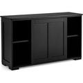 Madia contenitore regolabile in MDF nero