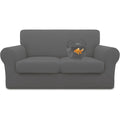 Divano confortevole Easy-Going copridivani elasticizzati morbidi, pezzi, grigio