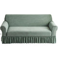 Divano confortevole Universal Sofa Slipcover with Skirt nero