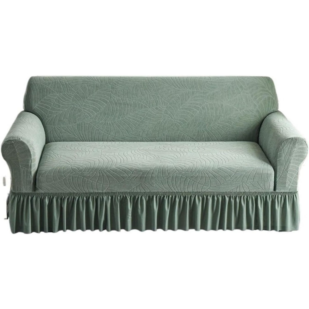 Divano confortevole Universal Sofa Slipcover with Skirt nero