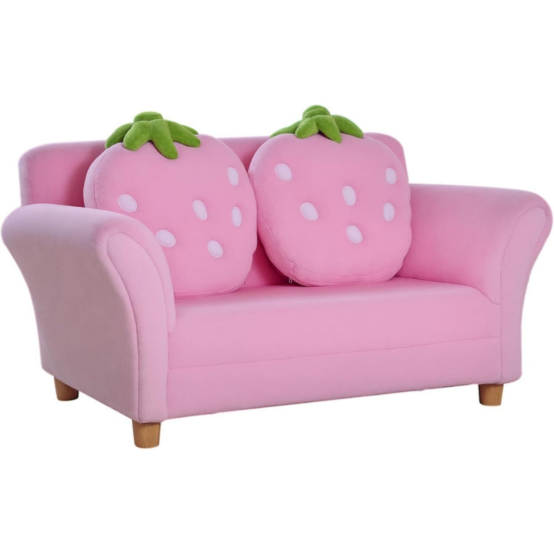 Poltrona confortevole rosa