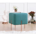 Divano da soggiorno Pouf bohemian, verde chiaro, cotone verde