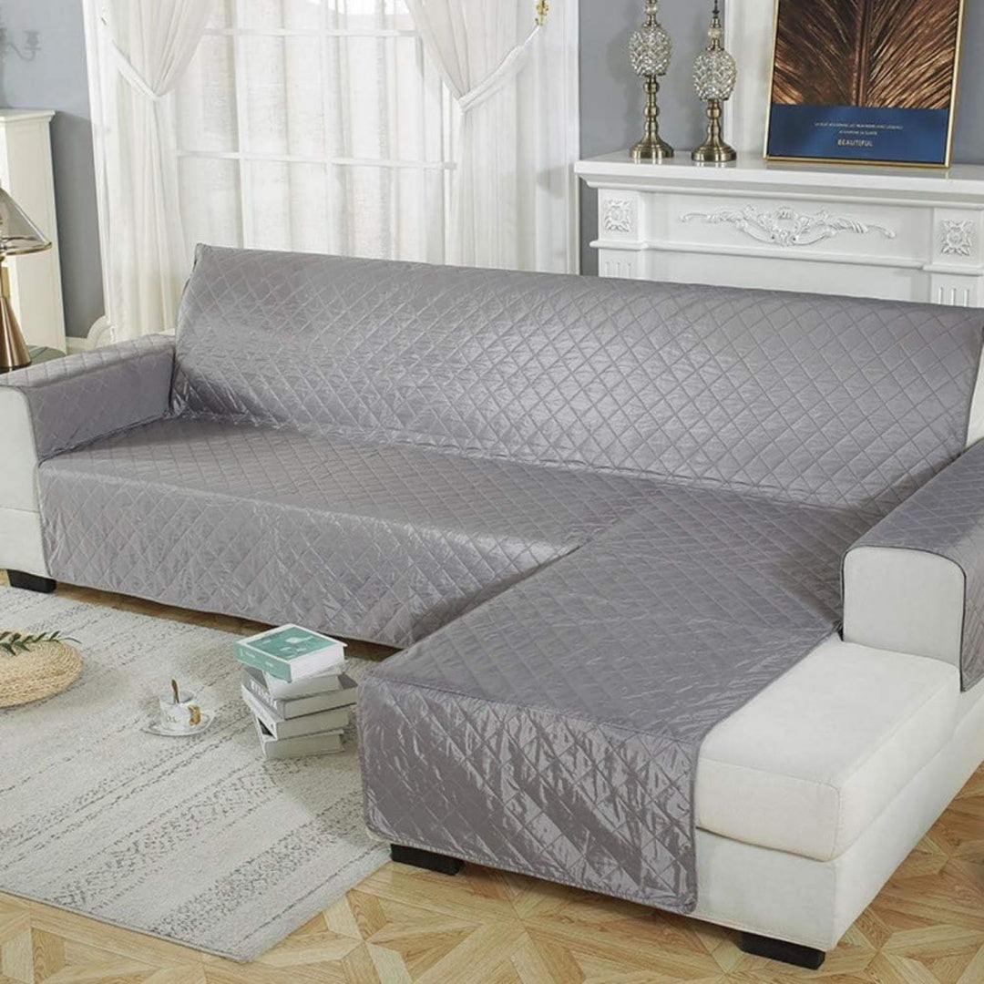 Divano confortevole Impermeabile Antiscivolo Fodere Copridivani,Lavabile Protezione grigio