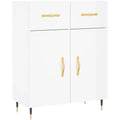 Credenza da soggiorno bianco struttura in metallo