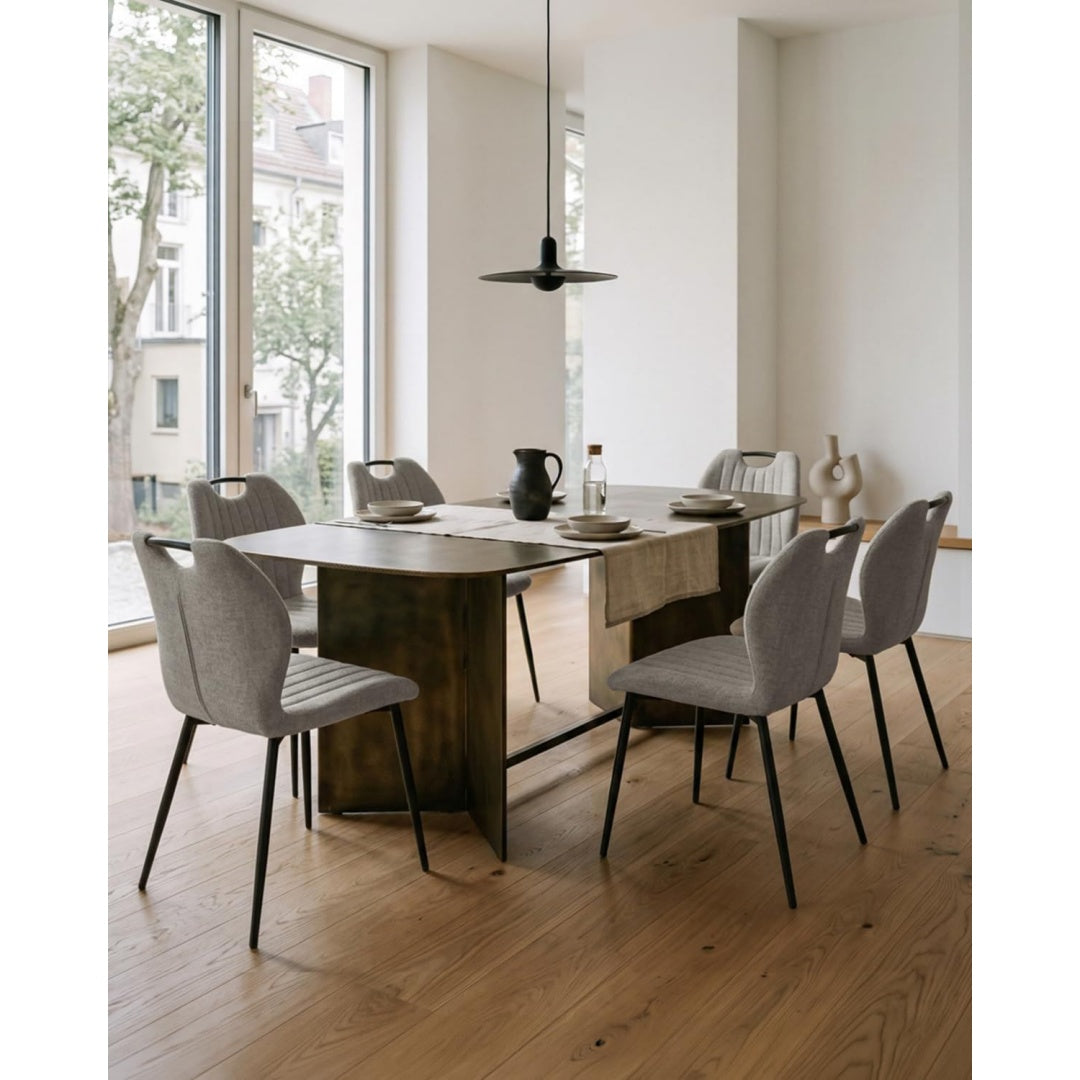Sedie regolabile struttura in metallo grigio
