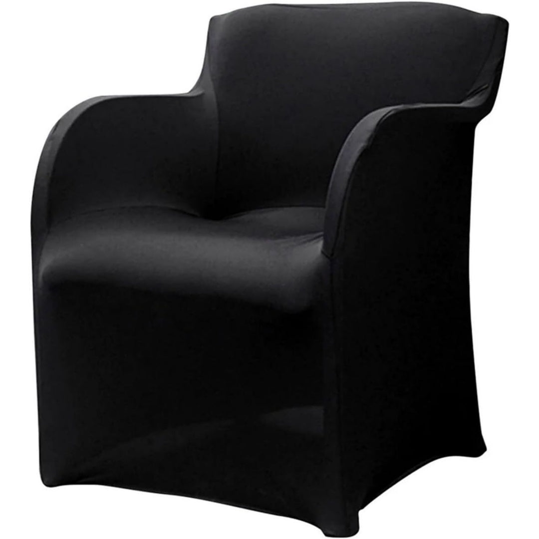 Seduta lounge Coprisedie Matrimonio Pezzi Fodere Spandex nero