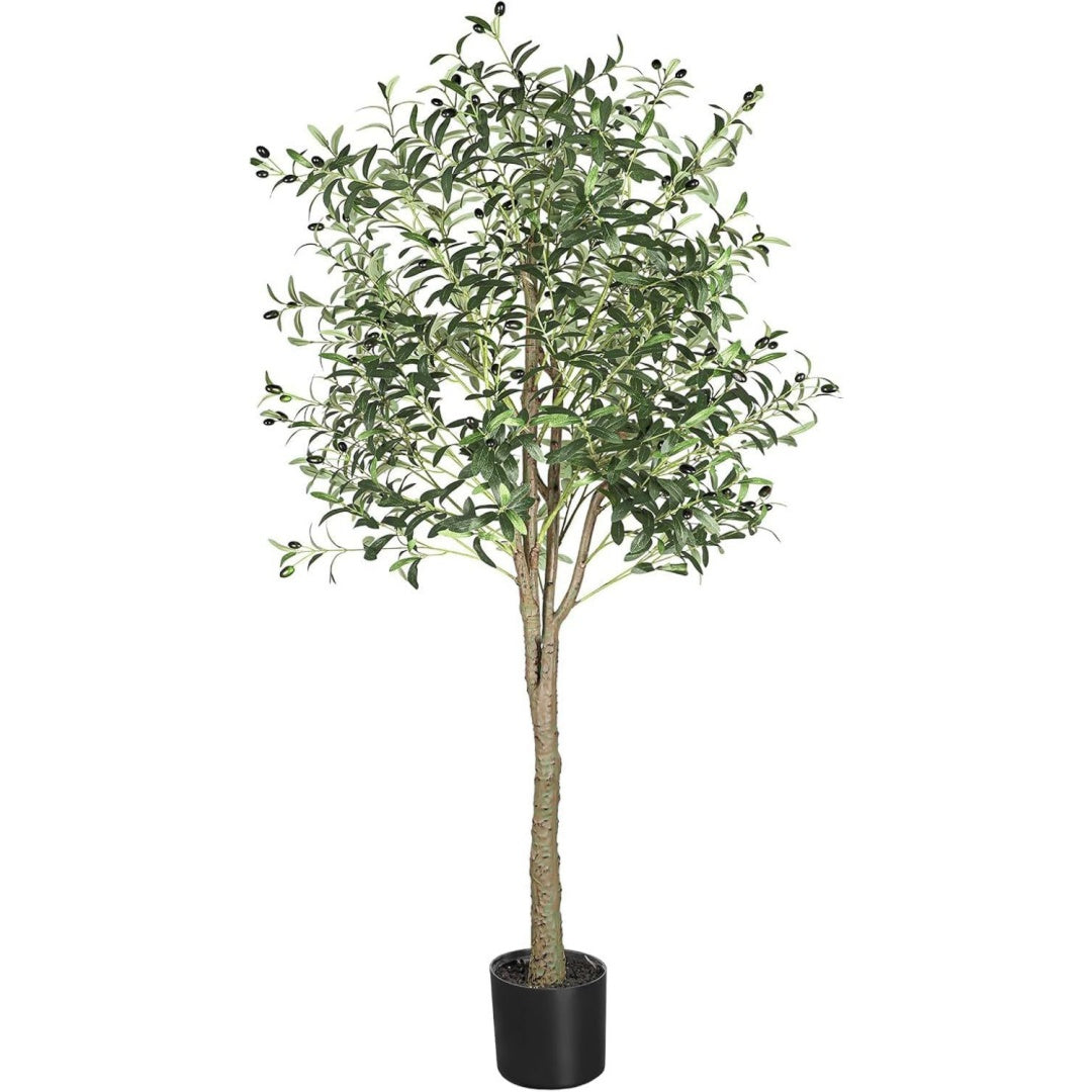 Mobile funzionale YOLEO Albero Artificiale Ulivo Piante nero