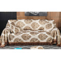 Divano da soggiorno beige con ante stile vintage